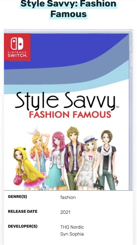 New style savvy? I keep looking up to see if they’re making a style ...