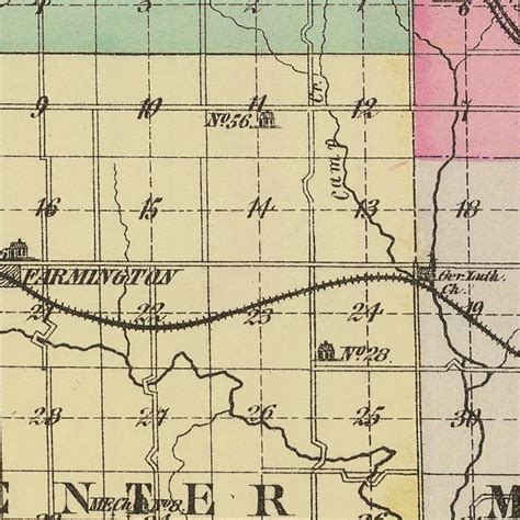 Vintage Map of Atchison County Kansas, 1887 by Ted's Vintage Art