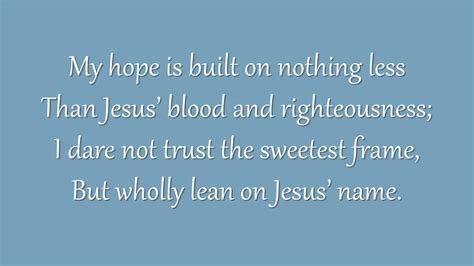 My Hope Is Built on Nothing Less (Grace Community Church) Chords - Chordify