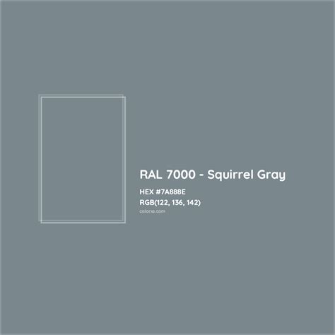 About RAL 7000 - Squirrel Gray Color - Color codes, similar colors and ...