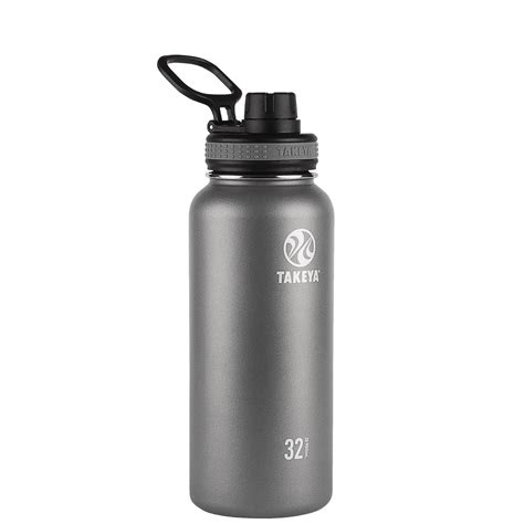 Takeya Originals Stainless Steel Water Bottle, 32oz Graphite - Walmart.com