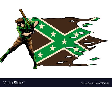 A baseball player hitting Royalty Free Vector Image