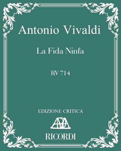 La Fida Ninfa RV 714 Sheet Music by Antonio Vivaldi | nkoda | Free 7 ...