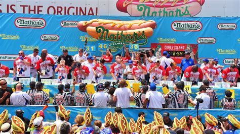 Nathan's Hot Dog Eating Contest 2022 in New York City - LIVE - Win Big ...