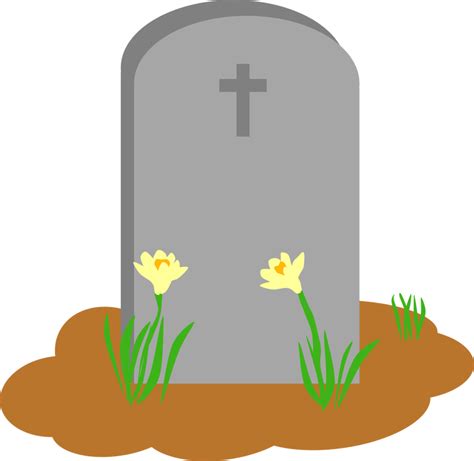 Tombstone and Grave Vector art image - Free stock photo - Public Domain ...