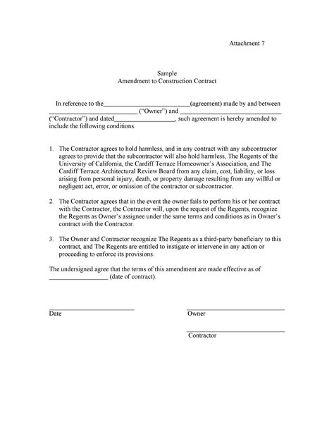 44 Professional Contract Amendment Templates & Samples ᐅ TemplateLab