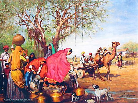 Indian Women Oil Painting Wallpapers - Wallpaper Cave