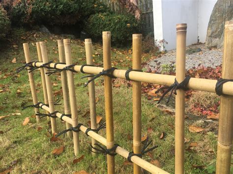 Four-Eye Bamboo Fences made from natural bamboo