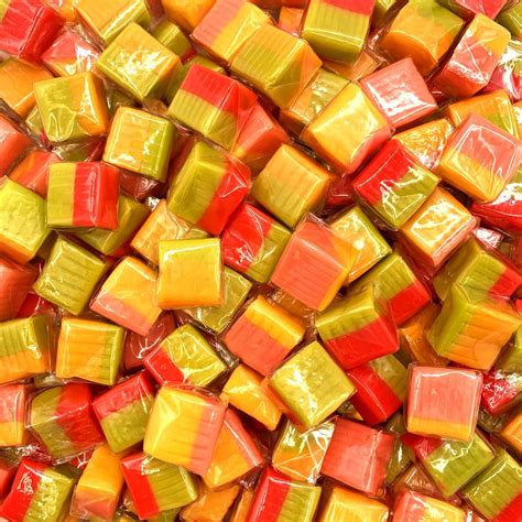 Caramel Squares Candy Mix - Assorted Tropical Fruit Flavors ...