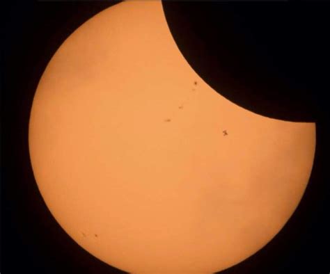 ISS during Solar Eclipse - Our Planet