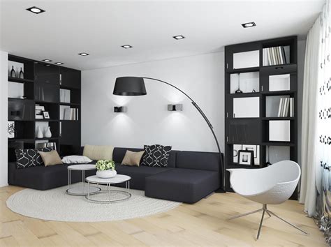 17 Stylish & Modern Black and White Living Room Ideas - Aspect Wall Art