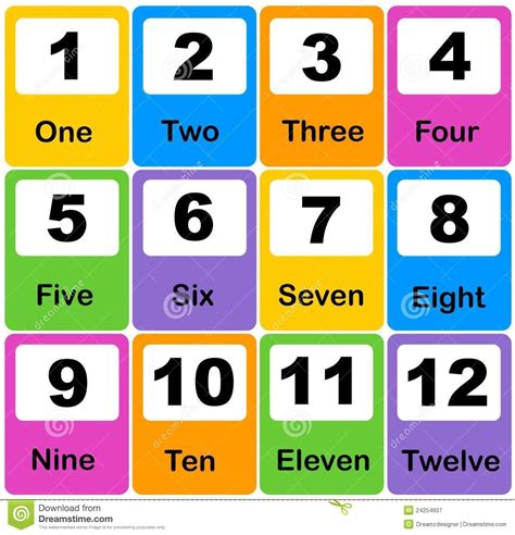 Number Colorful Printable Numbers 1 31 | Числительные, Обучение