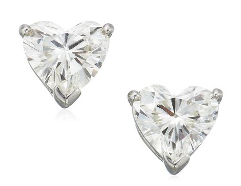 TIFFANY & CO. HEART SHAPED DIAMOND STUD EARRINGS, | Christie’s