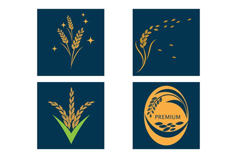 Wheat Logo Vector Design Graphic by Redgraphic · Creative Fabrica