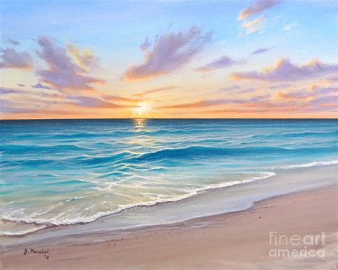 Sunrise Splendor by Joe Mandrick | Beach art painting, Sunrise art ...