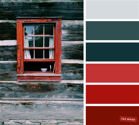 Red and green grey color scheme