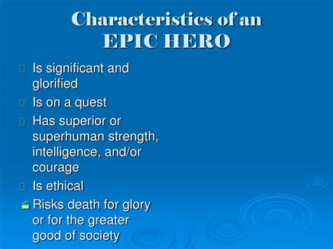 Definition Of An Epic Hero - DEFINITION KLW