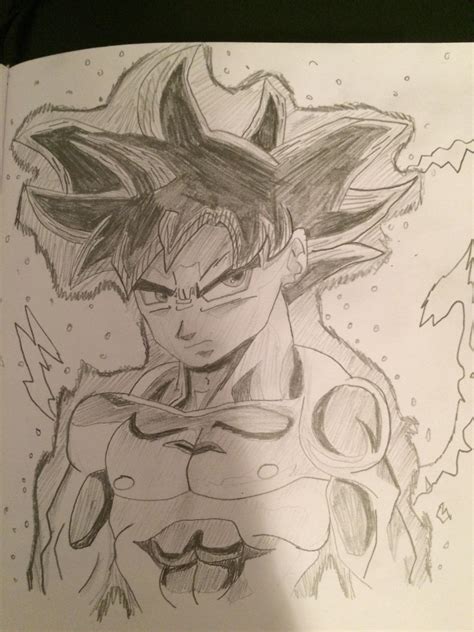 Dragon Ball Goku Ultra Instinct Drawing