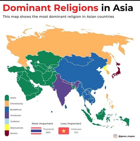 Dominant Religions in Asia : r/MapPorn