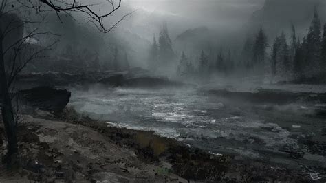 Spooky Lake | Fantasy landscape, Fantasy art landscapes, Fantasy ...