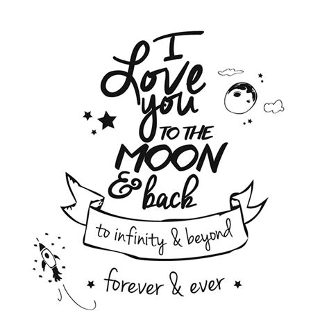 I love you to the moon and back on Behance