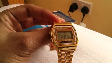 9,9€ Watch vintage by Globetech.it gold oro digital digitale A159 A158 ...