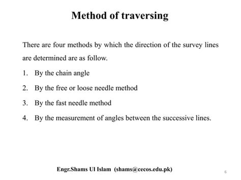 traversing of survey