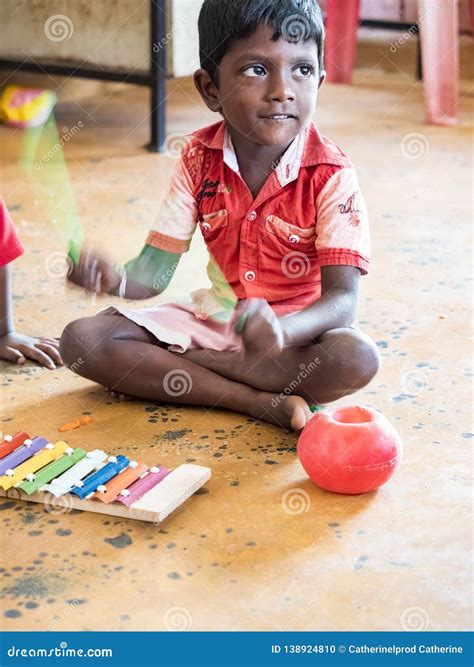 Interior of Poor Kids Playing Government Room. Children`s Entertainment ...