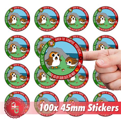 Company Logo Stickers - Round Business Labels - 45mm Stickers x100 ...