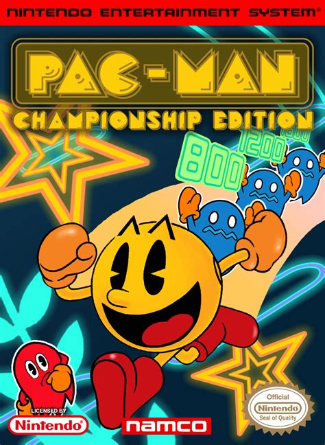 Custom "Pac-Man Championship Edition" NES box art : nes