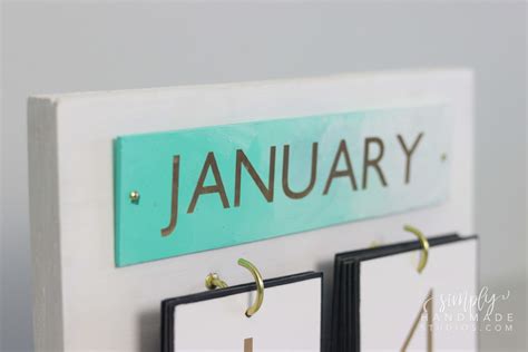 DIY Desk Calendar — SIMPLY HANDMADE STUDIOS