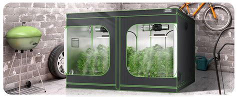 VEVOR 10x10 Grow Tent, 120'' x 120'' x 80'', High Reflective 600D Mylar ...