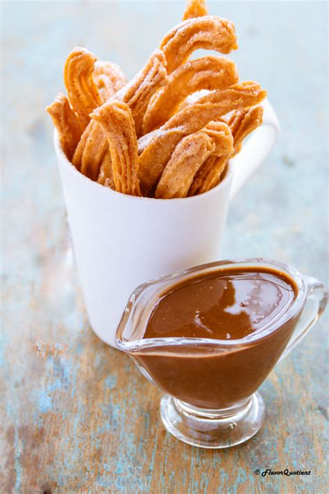 Homemade Churros with Chocolate Dipping Sauce - Flavor Quotient