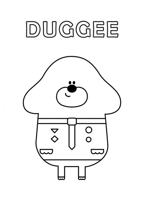 Duggee From Hey Duggee Coloring Page - Free Printable Coloring Pages ...