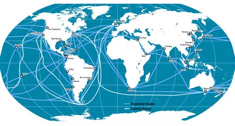 World Maritime Trade Routes, 1912 | The Geography of Transport Systems