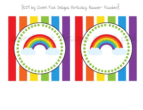 Happy Birthday Banner Rainbow Collection | Etsy