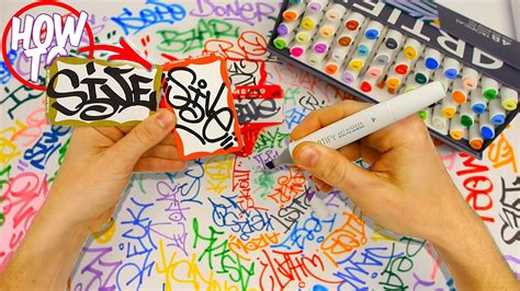 How To Tag Graffiti Letters Tutorial - Basic - YouTube