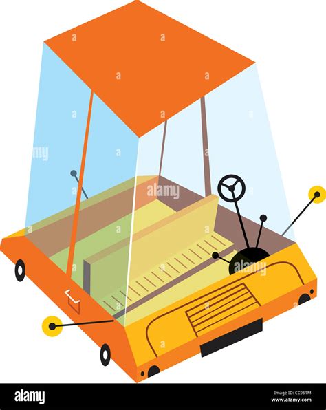 An orange truck Stock Photo - Alamy