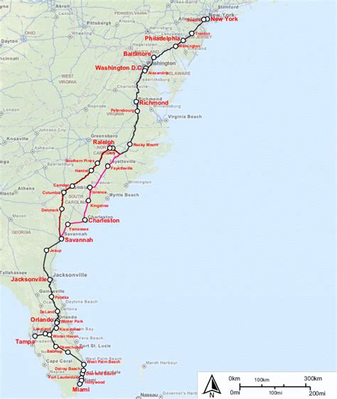 Amtrak In Florida Map - Draw A Topographic Map