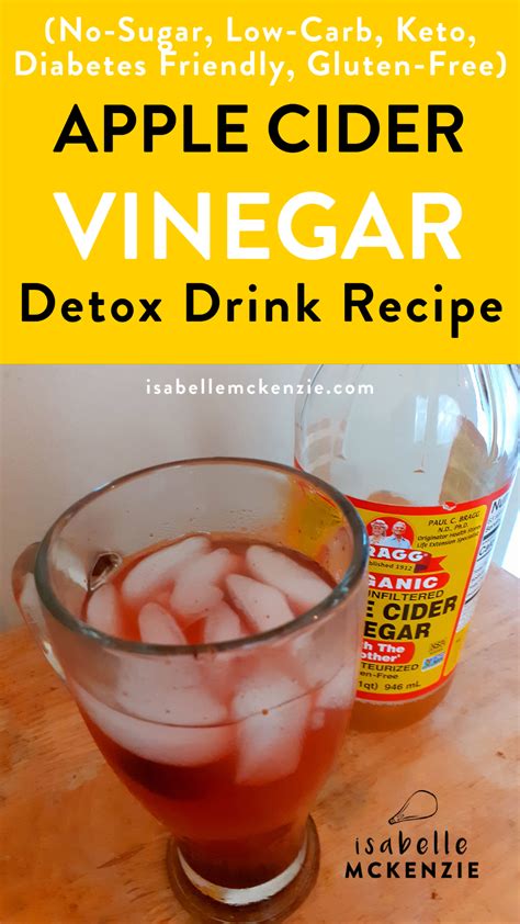 Slimming Sugar-Free Apple Cider Vinegar Detox Drink Recipe — Isabelle ...