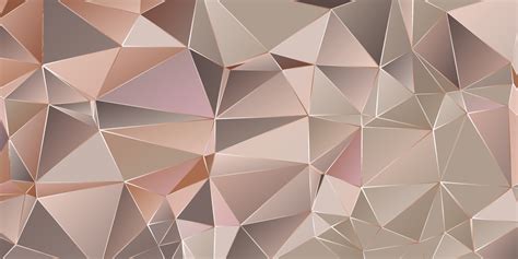 Rose gold polygonal vector abstract graphic design and background ...