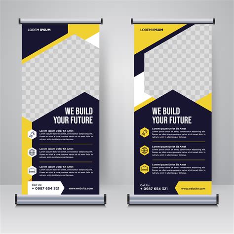 Corporate rollup or X banner design template 5024224 Vector Art at Vecteezy