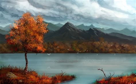 Fall Mountain Lake Wallpapers - 4k, HD Fall Mountain Lake Backgrounds ...