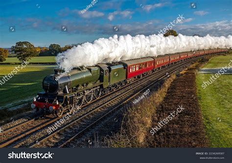 Steam Locomotive Pump Out Clouds White Stock Photo 2234269587 ...