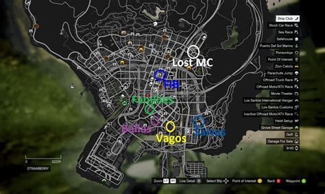 Gta V Gang Locations Map