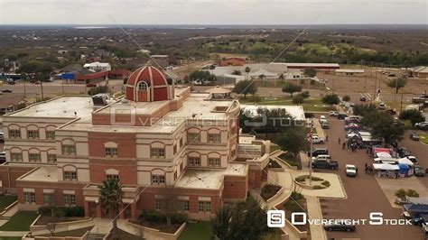 OverflightStock™ | Zapata County Courthouse and Falcon Reservoir on the ...