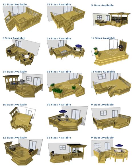 Fireplaces: Ground level deck plan pictures are courtesy of decks.com ...