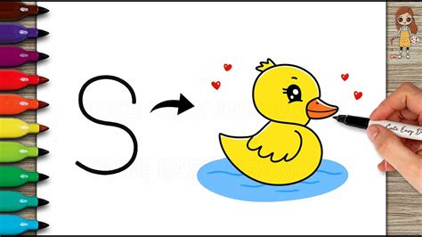 How to Draw a Cute Duck - Easy Trick Drawing - YouTube