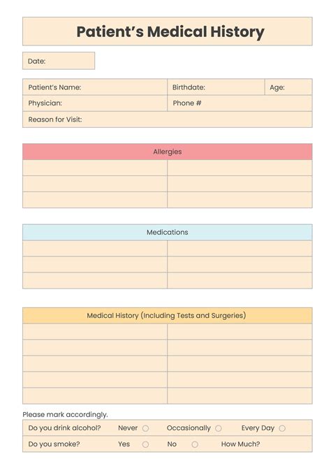 FREE Patient Chart Template - Download in Word, Excel, PDF, Illustrator ...