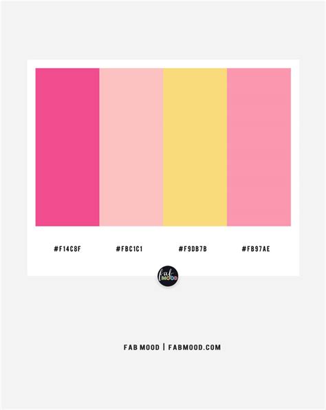 Pink and yellow color scheme – color combo #36 1 - Fab Mood | Wedding ...